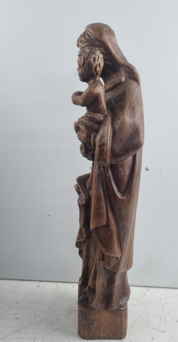 Figuren: Madonna mit Jesus Kind aus Holz geschnitzt – Gebraucht aus Flums von Flumsantik 6