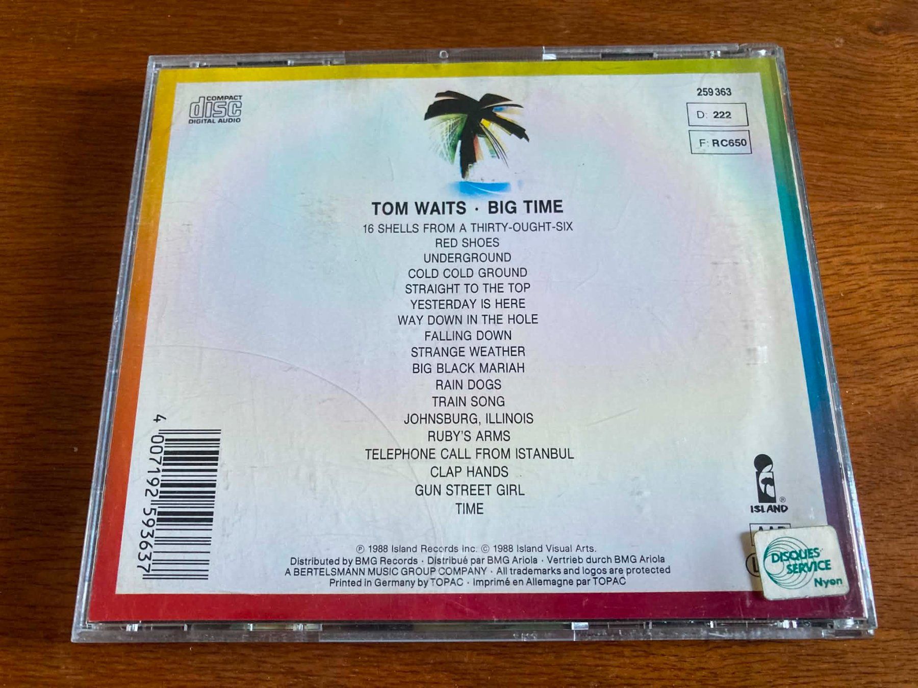 CDs: Tom Waits - Big Time CD – Gebraucht aus Lausanne von sim_bc8q 1