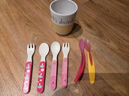 Kinderbesteck, Breilöffel, Becher