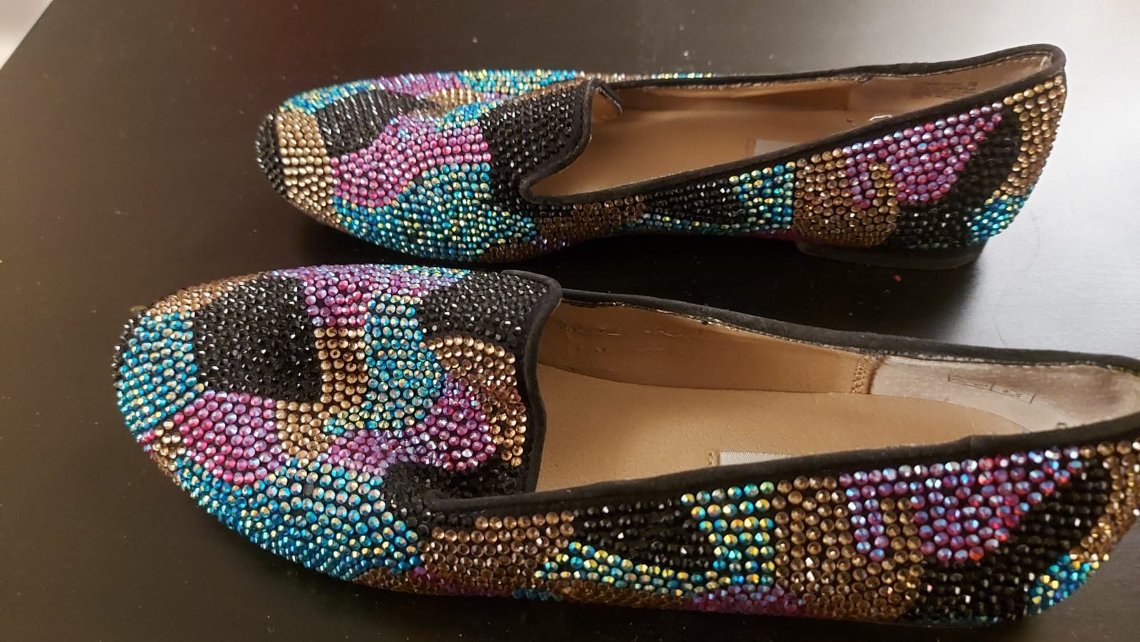 Steve Madden Damenschuhe: ABendschuhe mit Glitzersteinen Steve Madden, Leder, Gr. 40 – Gebraucht aus Wohlen b. Bern von gra_cy9p 1