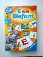 E wie Elefant / Lernspiel mit Buchstaben + Lauten