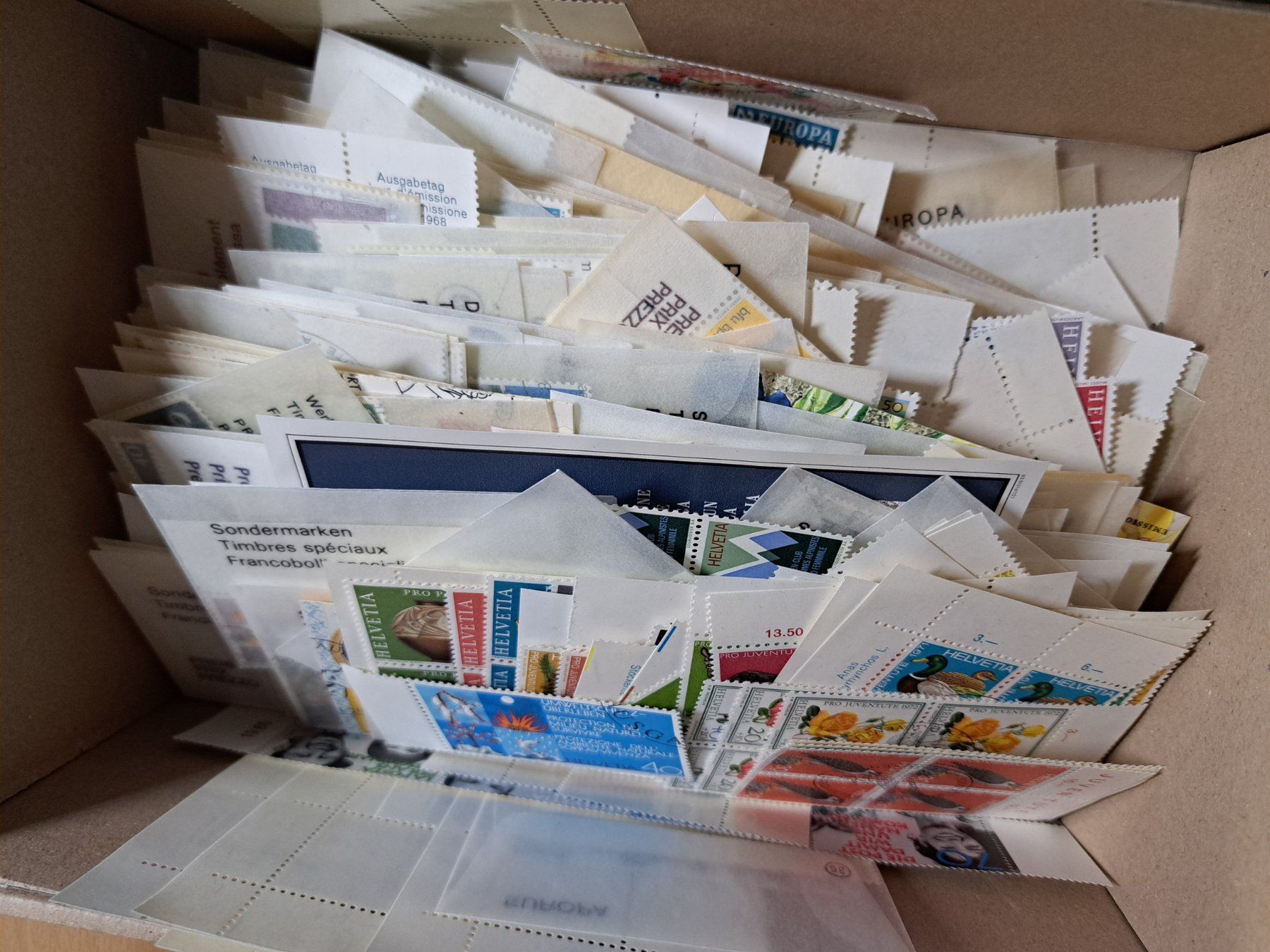 Tous les timbres: Lot Viererblocks und Einzelmarken mit ET Stempel ca. 350gr – D'occasion à Unterägeri par PhilatelieStudiger