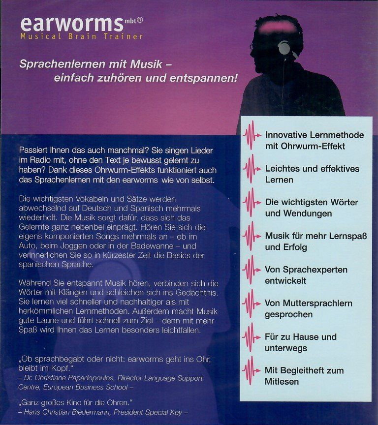 Bücher: earworms Spanisch Basics - Audio-CD mit Begleitheft – Neu und originalverpackt aus Mauren von Yeelen 3