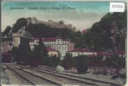 Bellinzona - Castello Svitto e Collegio S. Maria - coloriert