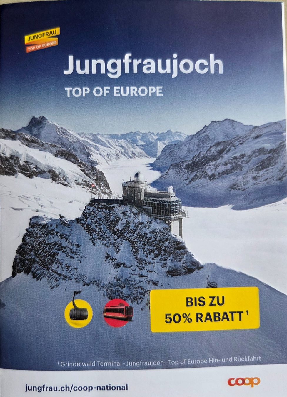 Buoni: Coop-Rabattgutschein Jungfraujoch – Nuovo e nell'imballaggio originale da Arni AG venduto da soso013