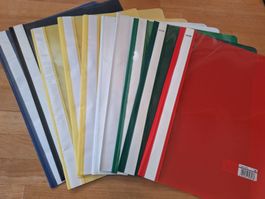 10 Schnellhefter A4, 6 Farben, guter Zustand