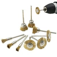 aufsatz 9stk. Drahtbürste Bohrmaschine Messing Rostentferner