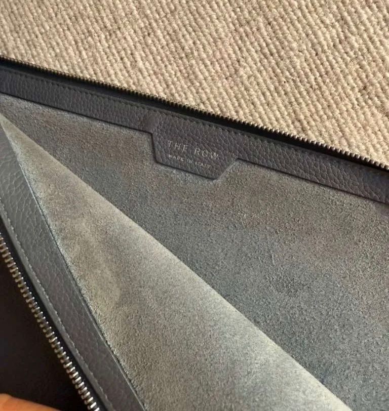 The Row Borse: The Row Large Square Pochette, blau – Usato da Triesen venduto da atos87 4