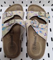 Björndal Pantoletten, Gr. 34, Blumenmuster - Sommer Sale!