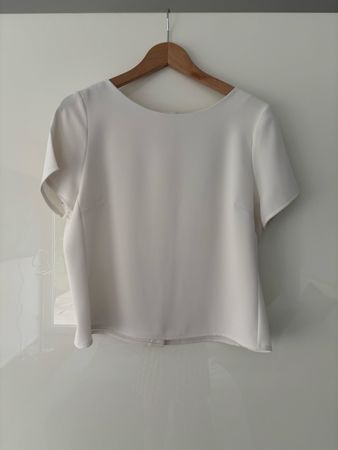 UNJOUR AILLEURS White Blouse, Size 38, Spring