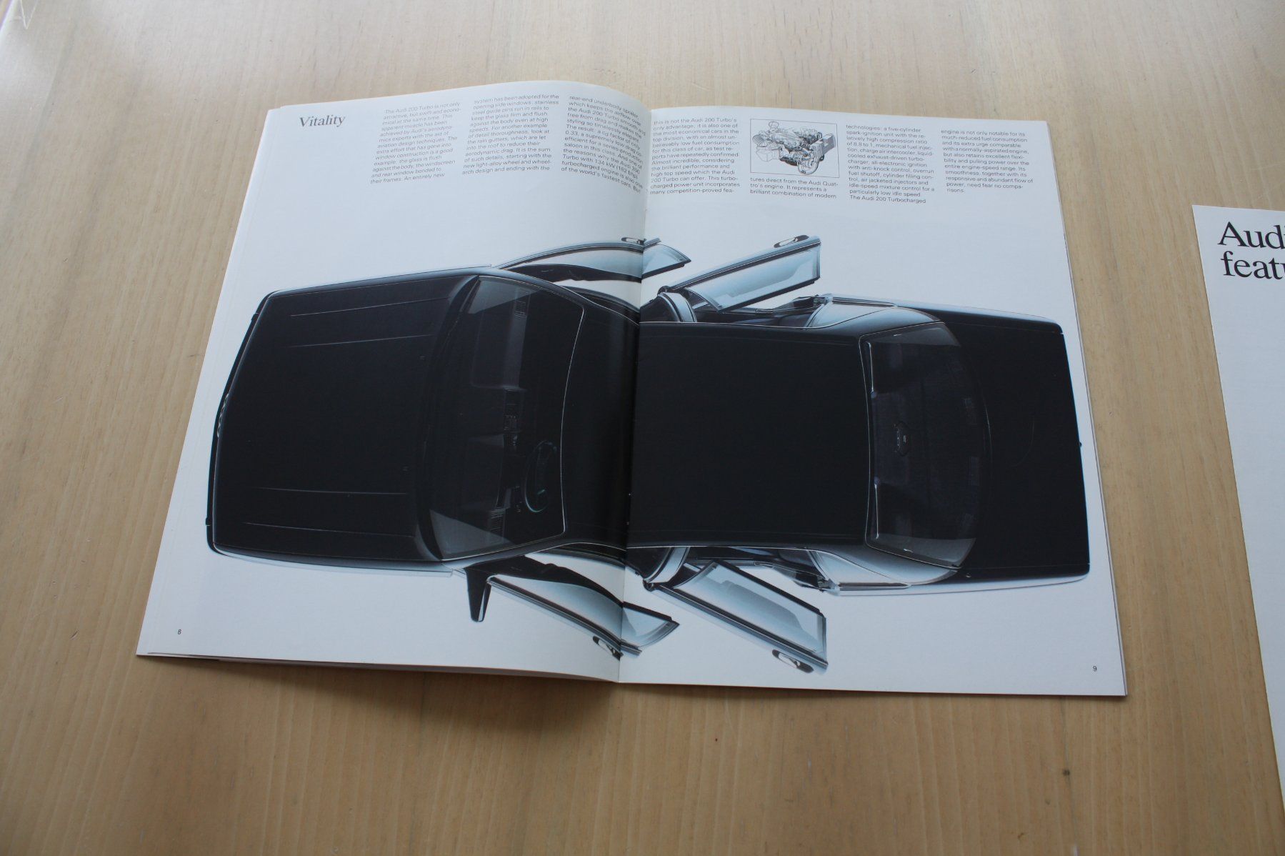 Audi Documenti: Audi 200 Prospekt 8/1985 – Usato da Wikon venduto da erwin400 3