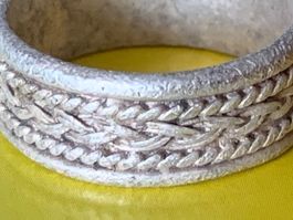 Silberring Super ZOPF (58)