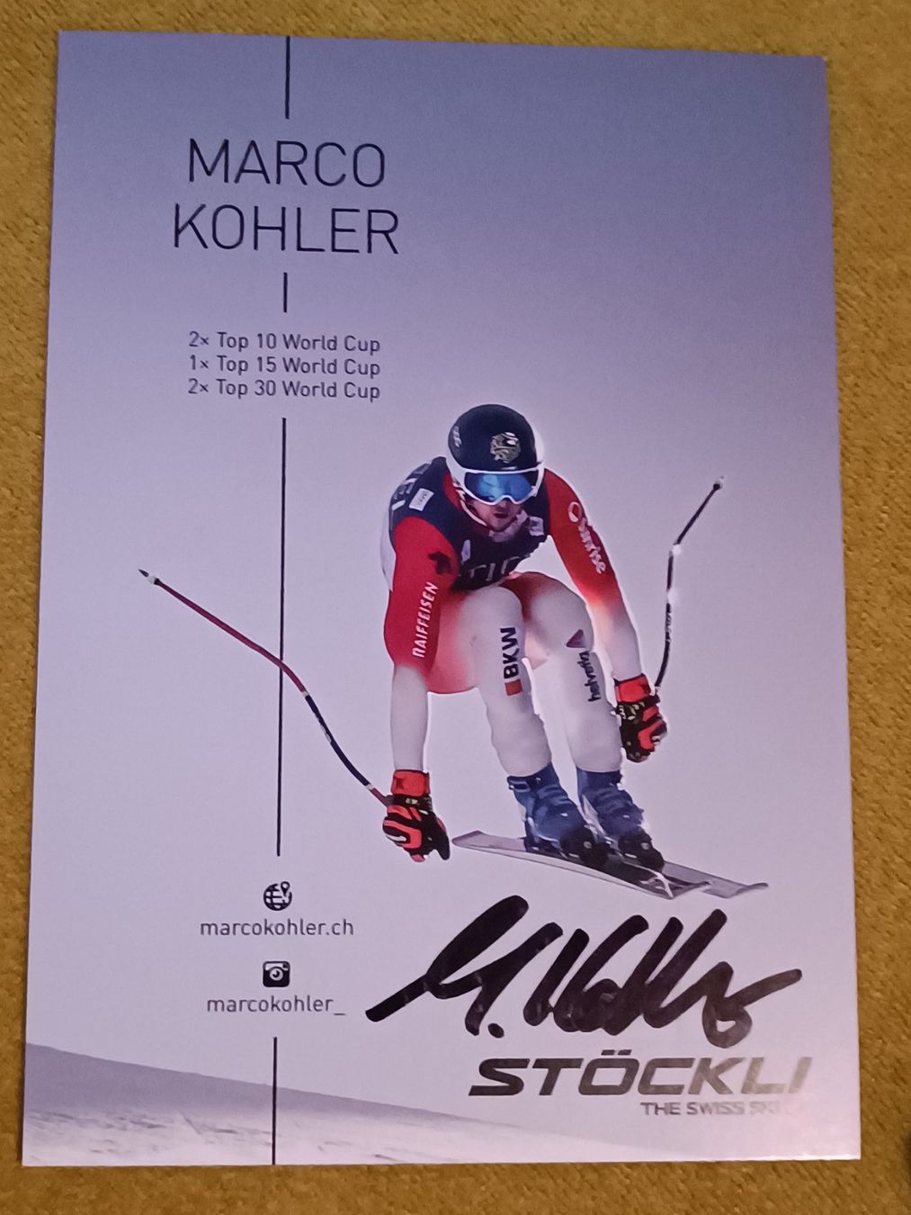 Autografi: Marco Kohler – Usato da Menziken venduto da Artographs