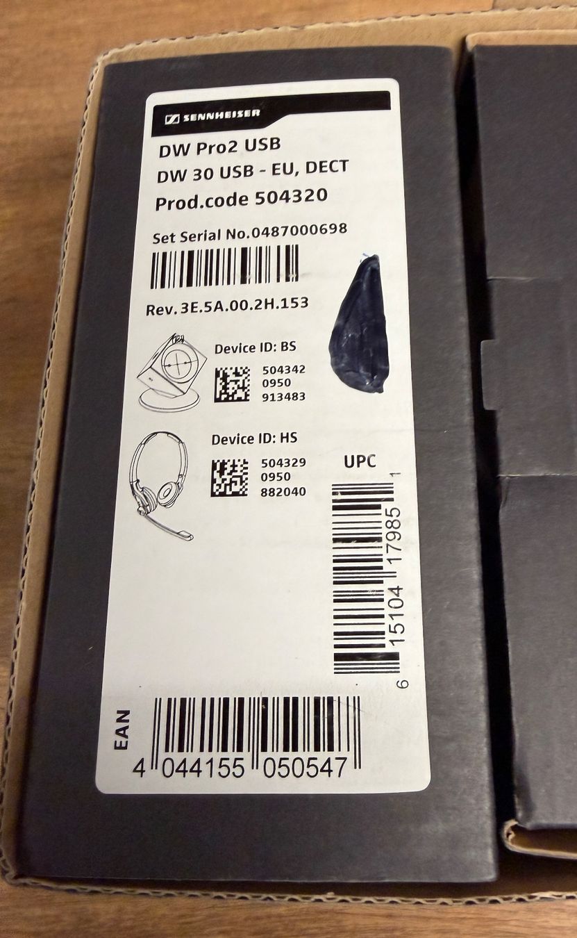 Microfoni: Sennheiser DW Pro2 USB Headset Top Zustand! – Usato da Nussbaumen AG venduto da olitech5415 1