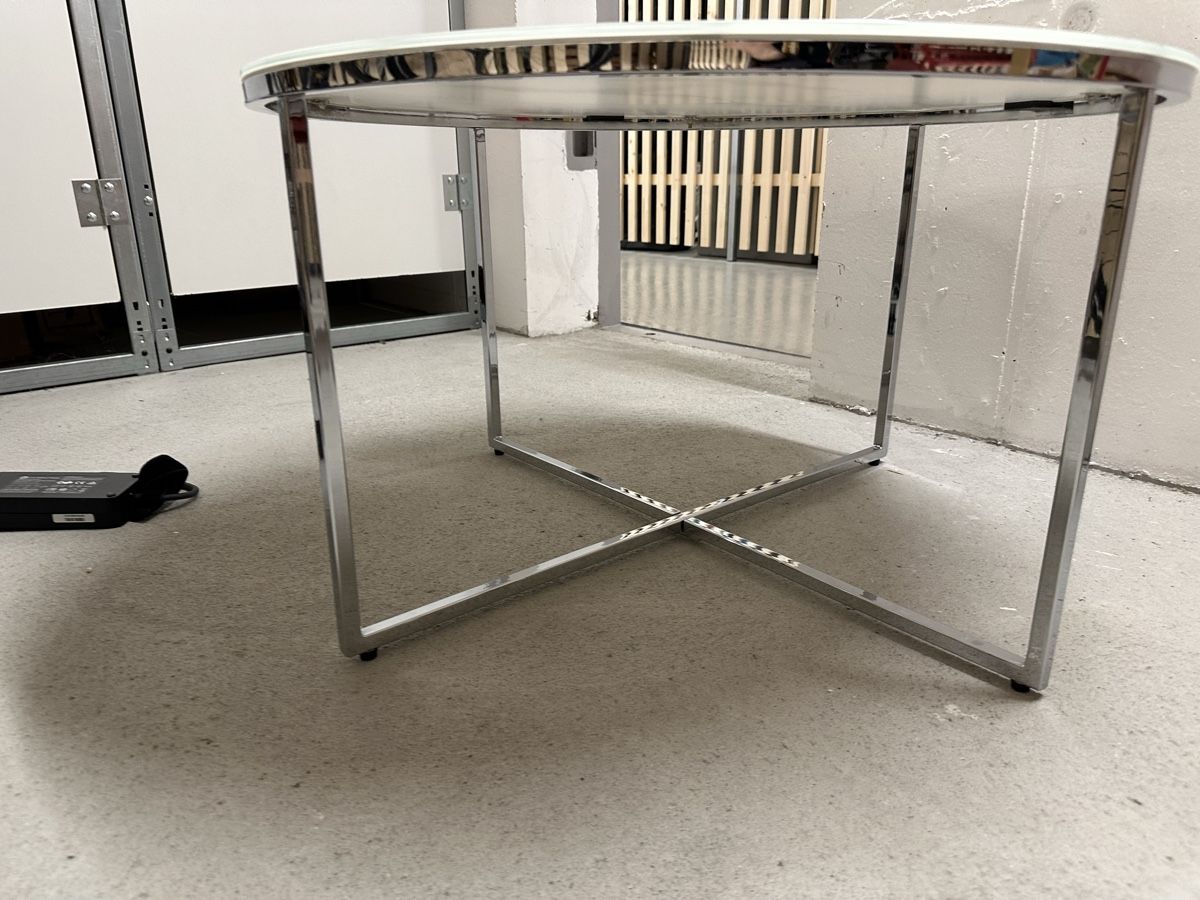 Westwing Tavoli: Runder Couchtisch mit Glasplatte in Marmor Optik – Usato da Zürich venduto da mickeey 4