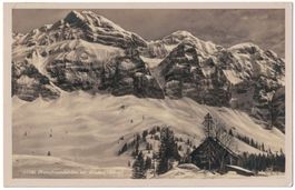 Naturfreundehütte am Säntis mit Stempel, gelaufen 1928