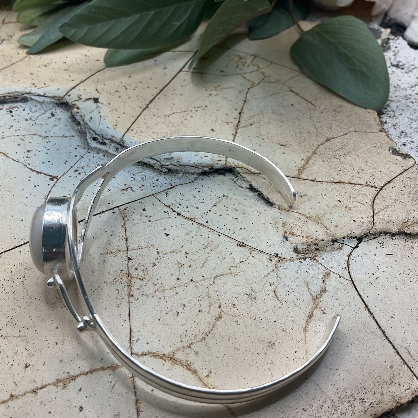 Armbänder & -reifen: Armreif Silber sehr gross mit Mondstein – Neu (gemäss Beschreibung) aus Luzern von S.Kern01 3