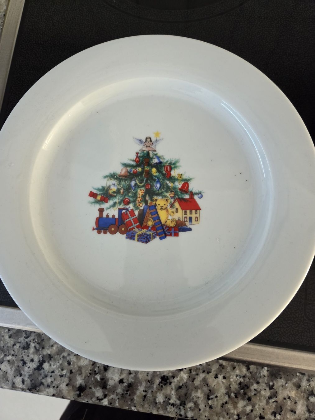 Bopla Piatti: Bopla LangenthalTeller mit Weihnachtsbaum, Vintage – Nuovo (secondo la descrizione) da Roggwil BE venduto da PopArtStationBern 1