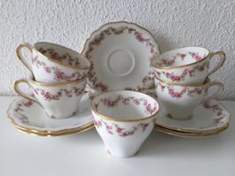SUISSE LANGENTHAL 5 x tasses à café + soucoupes (1930)