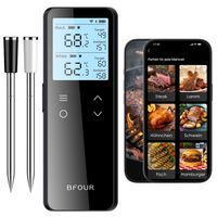 Fleischthermometer WLAN Bluetooth 2 Sonden 6 Sensoren IP67