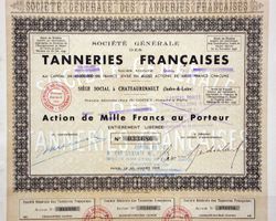 Société Générale des Tanneries Françaises SA, Paris - 1949