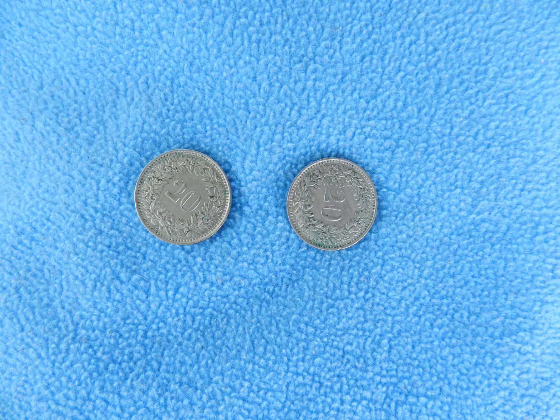 Tutti le monete: 20 Rappen 1944 und 1948 – Usato da Zürich venduto da Apfeltorte 2