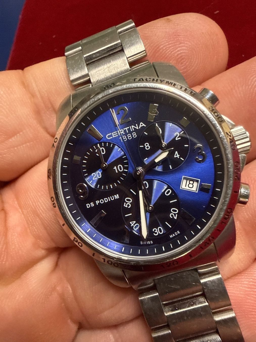 Certina Orologi: Certina DS Podium Chronograph Quarz 34 mm – Usato da Winterthur venduto da Tafr