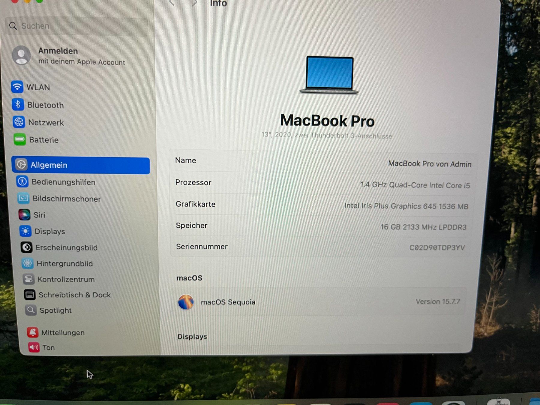 Apple Notebook: MacBook Pro 13 Zoll Touch 2020 A2289 EMC3456 – Usato da Winterthur venduto da fla_hwg8 2