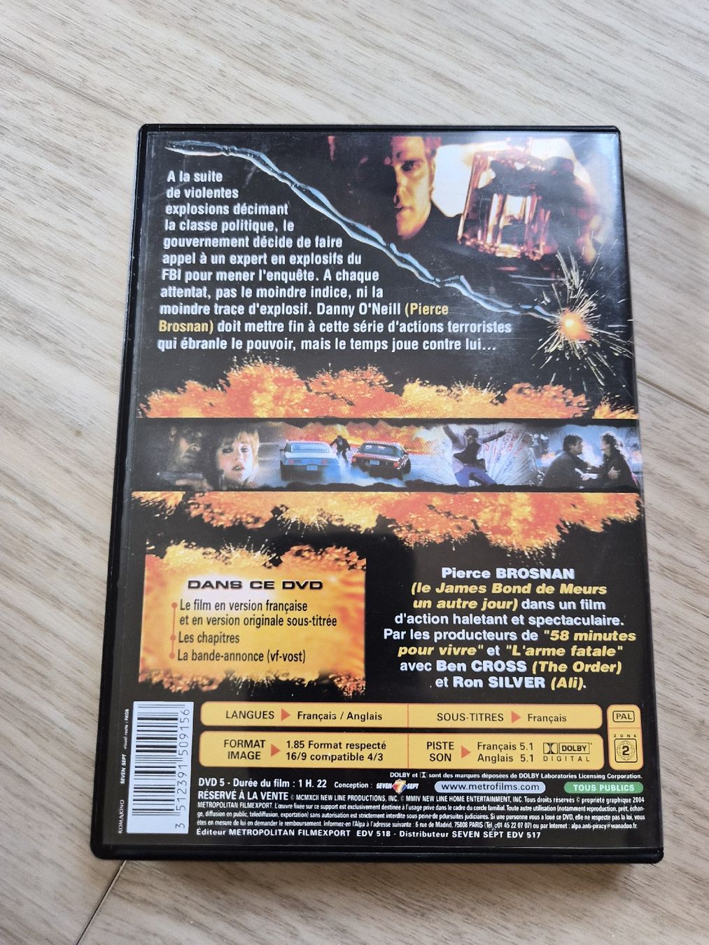 Tutti i DVDs: DVD film "Explosion Immédiate" Pierce Brosnan  – Usato da La Joux FR venduto da car_ck96 2