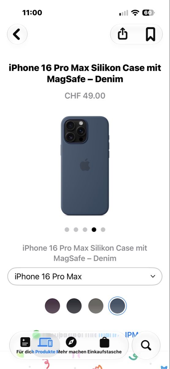 Apple Cover & Protezioni schermo: Cover Silikon iPhone 16 Pro Max – Usato da Luzern venduto da mar_x96f 6