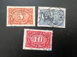 Deutsches Reich 1921  MiNr. 174-176  gest.    (5005)