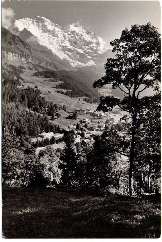 Ansichtskarten: WENGEN mit Jungfrau – Gebraucht aus Jona von philajona