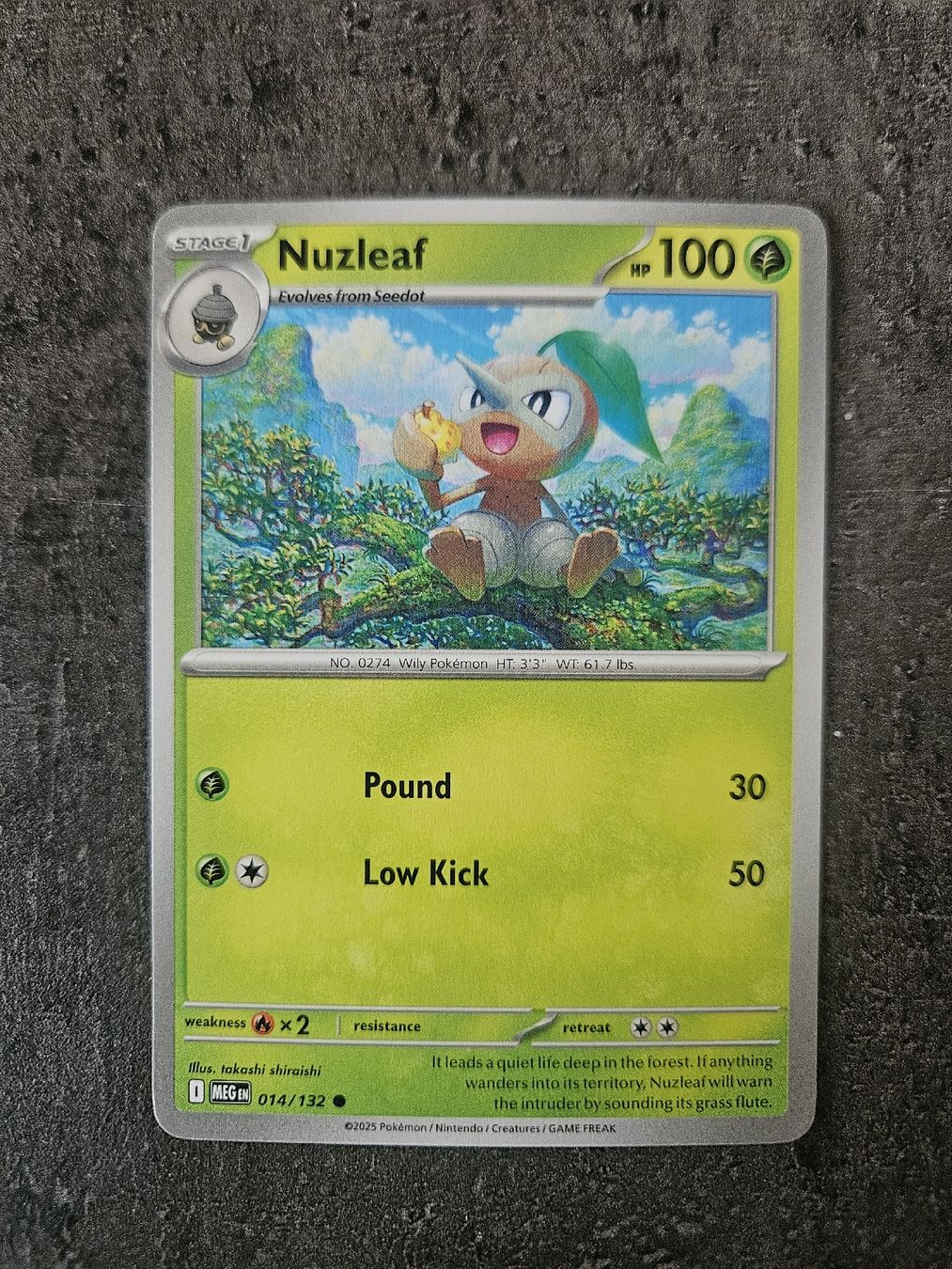 Pokémon Carte collezionabili: Nuzleaf MEG EN 014/132 – Nuovo (secondo la descrizione) da Aarau venduto da san_pb85