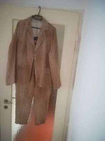 Damen Hosen Anzug. Braune Leine. Gr. M/L. Marke SA SA Jtaly