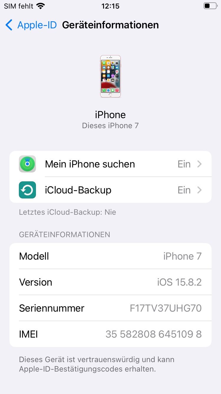Apple Portables: iPhone 7 rosa 32 GB – D'occasion à Luzern par maurus04 2