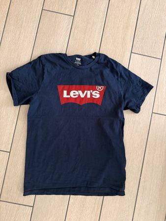 T-shirt Levi's bleu marine logo rouge, taille S,