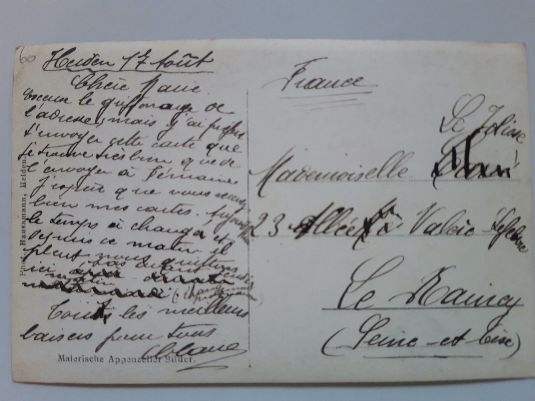 Ansichtskarten: Heiden Dorfansicht – Gebraucht aus Sargans von nicsam1815 1