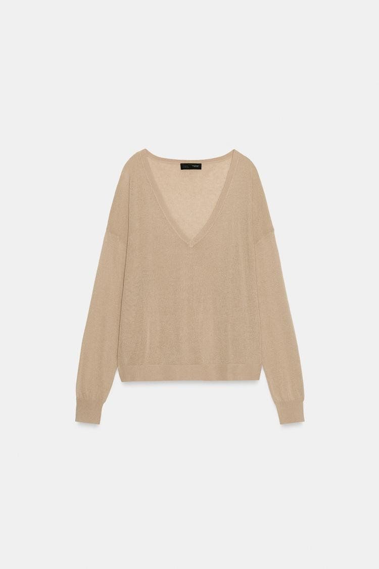 Zara Maglioni & Felpe: ZARA Feinstrickpullover V-Ausschnitt Pullover Gr.38-40 Neu – Nuovo e nell'imballaggio originale da Rotkreuz venduto da ILURENA 4