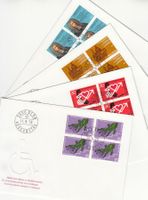 SBK 568 - 571 im 4er-Block FDC