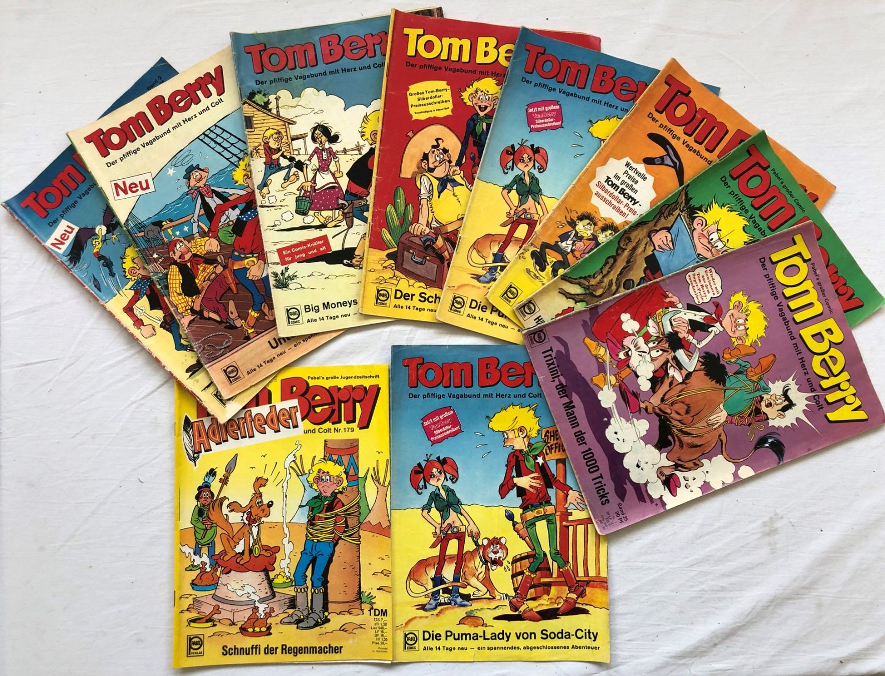 BD: 9x Hefte - Tom Berry - Pabel Verlag – D'occasion à Schaffhausen par durruti
