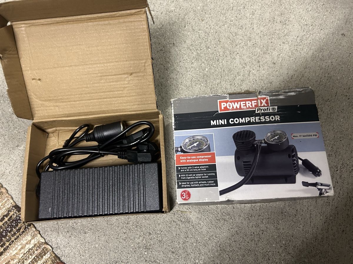 Kompressoren: Mini Kompressor für Auto inkl. Netzgerät – Gebraucht aus Zürich von Sherpa