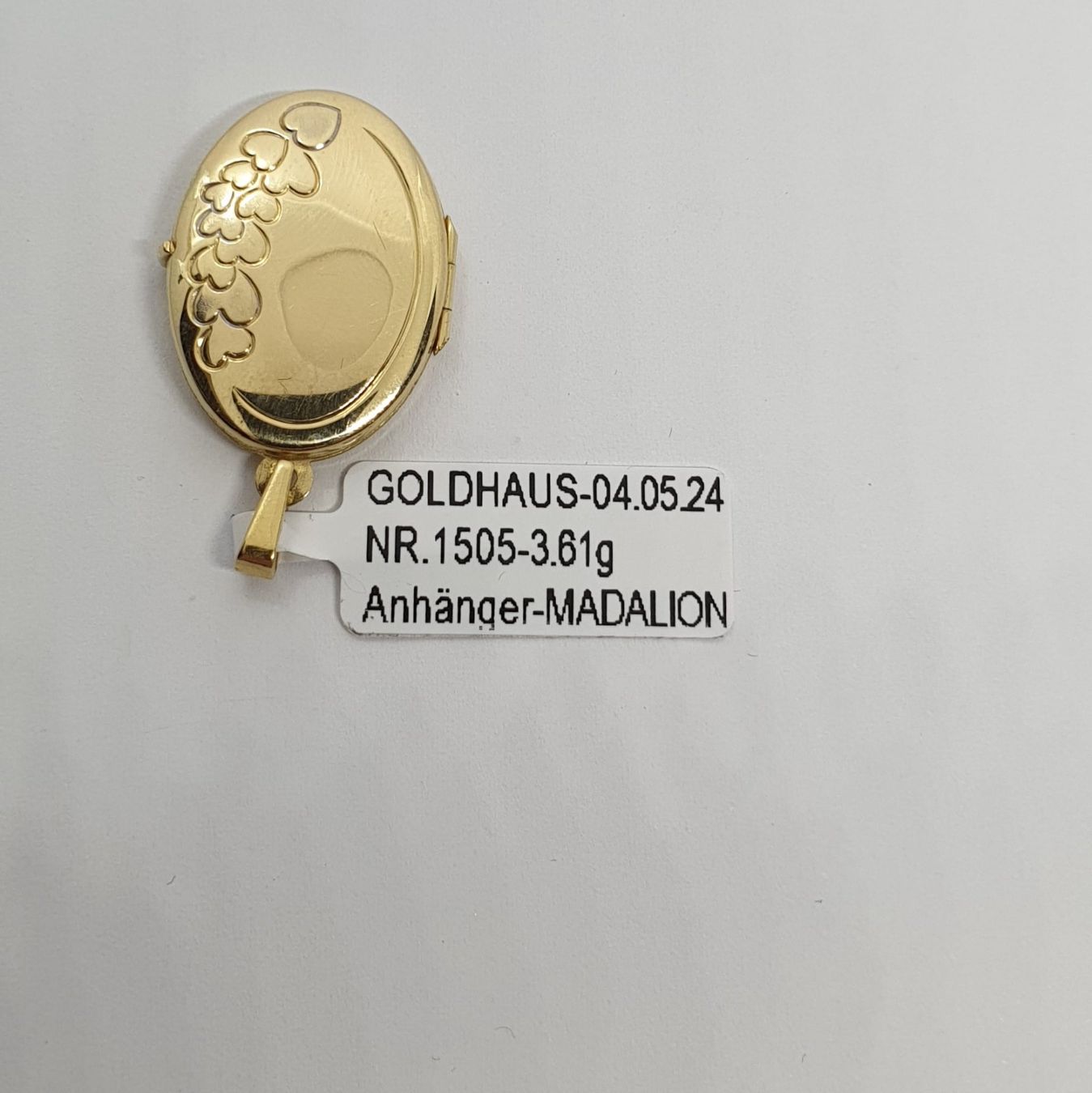 Ciondoli: Echt 18K Gold - Medaillon Anhänger – Usato da Luzern venduto da Goldhaus-Luzern 2