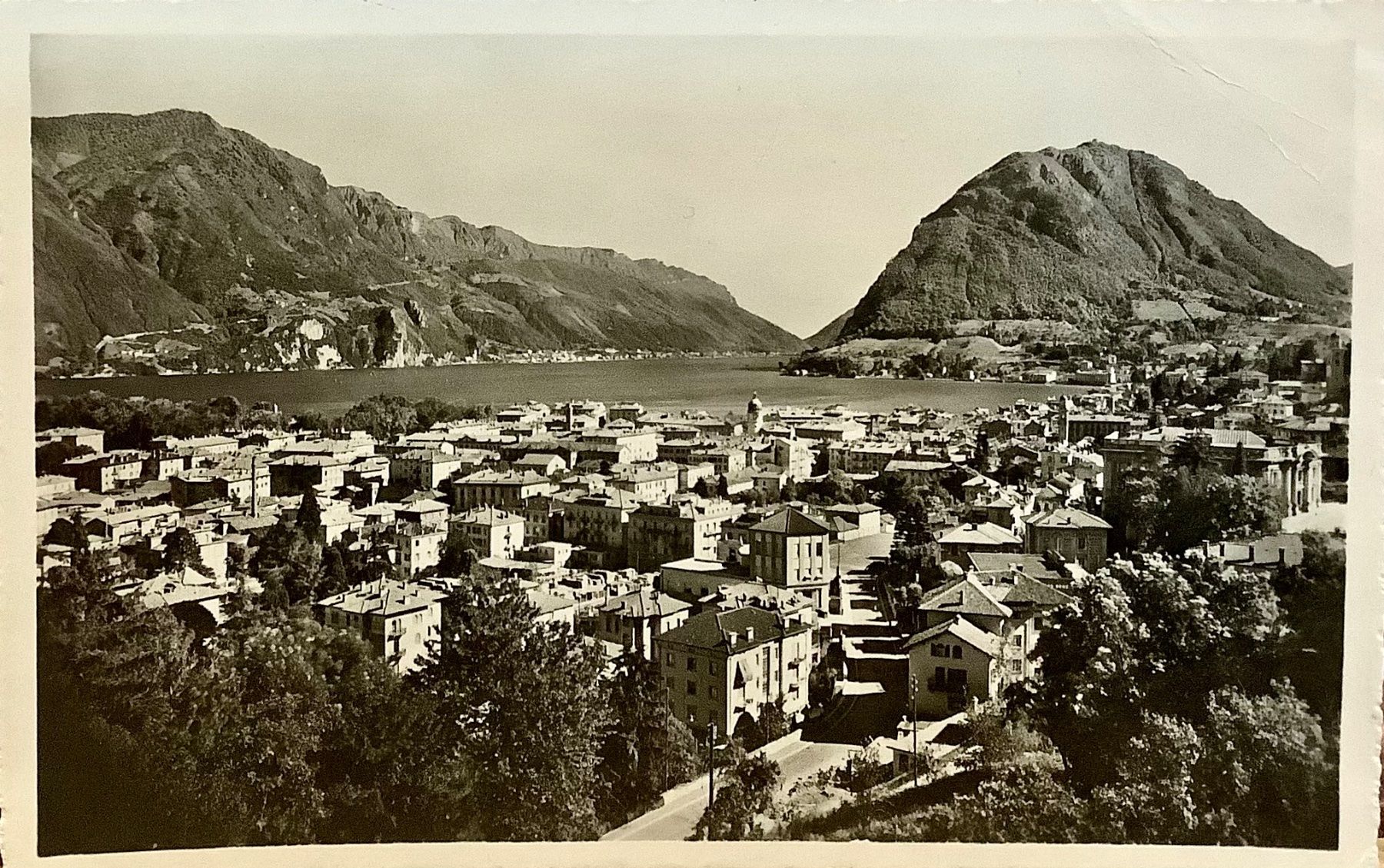 Cartoline postali: 1951 - LUGANO Panorama e Monte S. Salvatore – Usato da Root venduto da ENGLAND-TREASURES 1