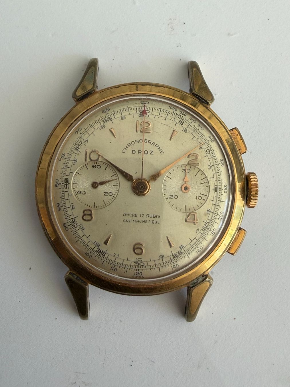 Orologi: Chronograph Droz Venus 188 – Usato da Worblaufen venduto da chronyves