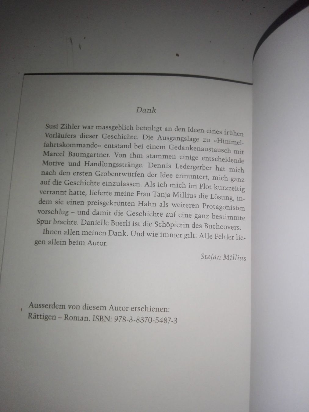 Libri: Himmelfahrtskommando signiert von Millius Stefan limitier... – Usato da St. Gallen venduto da elk2020 6