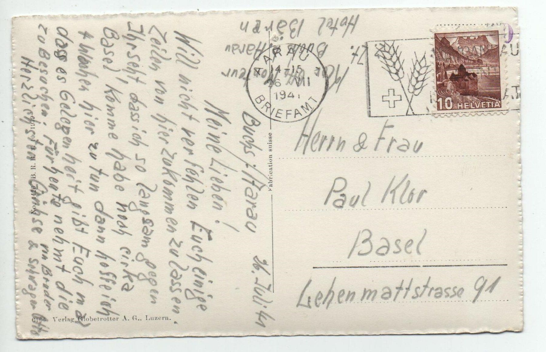 Cartes postales: AARAU Teilansicht – D'occasion à Jona par philajona 1