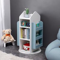Kinderregal JUANA - Blau - drehbar - 60 x 60 cm