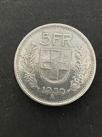 5.- Silber CH Jahr 1950