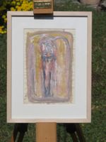 Kloster Bruder Eugen Bollin 1939 original Aquarell