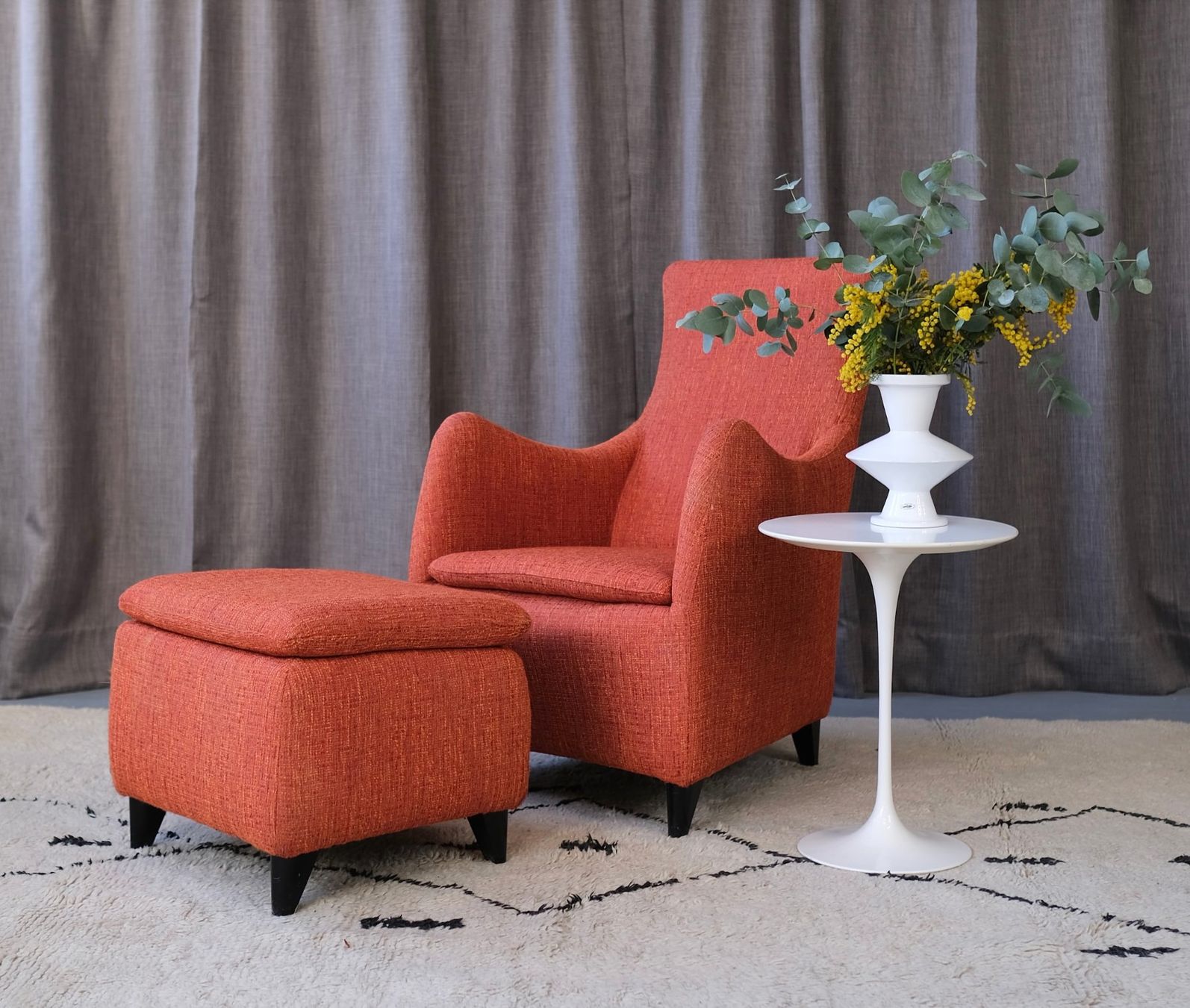 Poltrone: Sessel Senta & Hocker von Witttmann – Usato da Bern venduto da Zmodern_CON